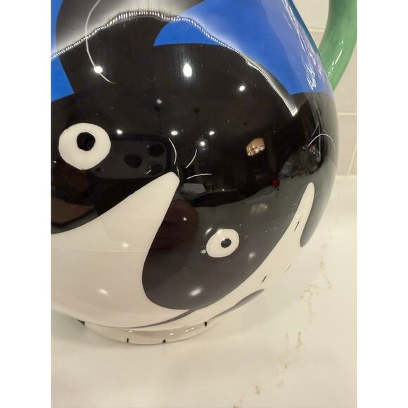 Happy Dog and  Cat by Karen Gelff Dog Pitcher Hand painted - Picture 6 of 9